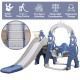 5-in-1 Slide Swing for Kids Toddlers - Sport Center Playset - Play Slide, Swing, Climber, Basketball Hoop, Musical Box