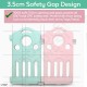 Baby Playpen Kids Activity Center - Safety Home Play Yard - Musical Fence Indoor Outdoor Playard - Auto lock Door