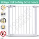 Auto Close Safety Baby Gate - Indoor Infant Kids Child Dog Pets Gates - Dual Locking Pressure Mount Stair Doorway Fence