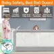 Baby Bed Rail Guard Fence - Safety Bedrail Side Bumper - Vertical Lift 7 Adjustable Height Gate - Anti Fall Triple Lock