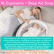 3-in-1 Baby Lounger Nest with Mosquito Net - Infant Portable Crib Bassinet Bag - Newborn Co-Sleeping Bionic Bumper Bed
