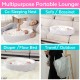 3-in-1 Baby Lounger Nest with Mosquito Net - Infant Portable Crib Bassinet Bag - Newborn Co-Sleeping Bionic Bumper Bed