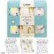 Muslin Baby Swaddle Blanket - 100% Cotton Organic Towel Wrap - Stroller Nursing Cover Nap Burp Cloth Car Canopy Gift Set