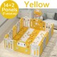 Baby Playpen Kids Activity Center - Safety Home Play Yard - Musical Fence Indoor Outdoor Playard - Auto lock Door