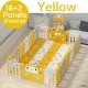 Baby Playpen Kids Activity Center - Safety Home Play Yard - Musical Fence Indoor Outdoor Playard - Auto lock Door