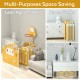 Baby Playpen Kids Activity Center - Safety Home Play Yard - Musical Fence Indoor Outdoor Playard - Auto lock Door