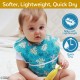 3-Pack Waterproof Baby Bibs - Food Pocket Adjustable Washable Odor Stain Resistant - Boy Girl Infant Toddler Feeding Bib