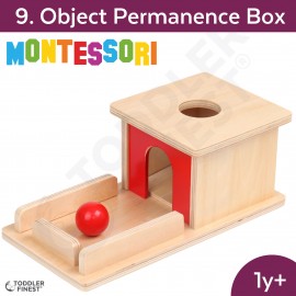 Object Permanence Box- Montessori Kids Early Learning Toy - Shape Size Color Pattern Sorting Puzzle - Baby Toddler Preschool