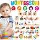 Trigonal Matching Box - Montessori Kids Early Learning Toy - Shape Size Color Pattern Sorting Puzzle - Baby Toddler Preschool
