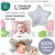 Baby Head Shaping Pillow - Organic Cotton 3D Air Mesh Breathable - Infant Sleep Positioner Cushion - Prevent Flat Head