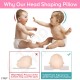 Baby Head Shaping Pillow - Organic Cotton 3D Air Mesh Breathable - Infant Sleep Positioner Cushion - Prevent Flat Head