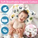 Baby Head Shaping Pillow - Organic Cotton 3D Air Mesh Breathable - Infant Sleep Positioner Cushion - Prevent Flat Head