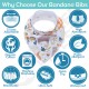 8-Pack Baby Bibs Baby Bandana Drool Bibs, 100% Organic Cotton Soft Absorbent Bibs, Unisex Infant Toddler Newborn Gift