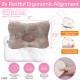 Baby Head Shaping Pillow - Organic Cotton 3D Air Mesh Breathable - Infant Sleep Positioner Cushion - Prevent Flat Head