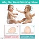 Baby Head Shaping Pillow - Memory Foam with Washable Cotton Cover - Infant Sleep Positioner Cushion - Prevent Flat Head