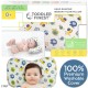 Baby Head Shaping Pillow - Memory Foam with Washable Cotton Cover - Infant Sleep Positioner Cushion - Prevent Flat Head