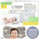 Baby Head Shaping Pillow - Memory Foam with Washable Cotton Cover - Infant Sleep Positioner Cushion - Prevent Flat Head