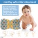 Baby Head Shaping Pillow - Memory Foam with Washable Cotton Cover - Infant Sleep Positioner Cushion - Prevent Flat Head