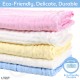 Baby Muslin Washcloths - Natural Muslin Organic Cotton Baby Wipes - Soft Hypoallergenic Absorbent Bib Face Towel - Gift