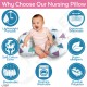 Nursing Pillow and Positioner - Breastfeeding Arm Pillow - Infant Support Newborn Feeding Cushion Ergonomic Portable
