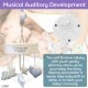 Baby Musical Crib Cot Mobile - Hanging Rotating Handmade Plush, Wind-up Music Box Brahms Lullaby - Bassinet Bed Decor