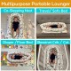 2-in-1 Baby Lounger Nest with Pillow - Infant Portable Cotton Bassinet Crib - Newborn Co-Sleeping Bionic Bumper Bed