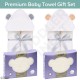 Hooded Baby Bath Towel -  Bamboo Organic Hypoallergenic Towels - Soft Breathable Absorbent - Infant Newborn Gift Set