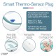 3-in-1 Foldable Baby Bath Tub - Soft Hypoallergenic Cushion Insert - Smart Thermo Sensor - Lightweight Portable Bathtub