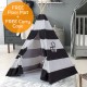 Teepee Tent for Kids - Indoor Outdoor Tipi Play Tents Camping Playhouse - 100% Cotton, Waterproof Mat, Portable Case