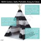 Teepee Tent for Kids - Indoor Outdoor Tipi Play Tents Camping Playhouse - 100% Cotton, Waterproof Mat, Portable Case