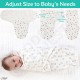 Baby Swaddle Blankets - 100% Organic Cotton Wrap Towel - Soft Breathable Adjustable Sack -  Infant Toddler Newborn Gift