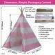 Teepee Tent for Kids - Indoor Outdoor Tipi Play Tents Camping Playhouse - 100% Cotton, Waterproof Mat, Portable Case