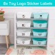 Kids Toy Storage Organizer - Open Display Organizing Cabinet - 4-Tier 8 Basket Drawer Rack - Detachable Multi Bin Shelf