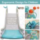 4-in-1 Slide for Kids Toddlers - Sport Center Playground Playset - Play Slide, Climber, Basketball, Hoop (Dinosaur)