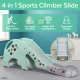 4-in-1 Slide for Kids Toddlers - Sport Center Playset - Play Slide, Climber, Basketball Hoop (Giraffe)