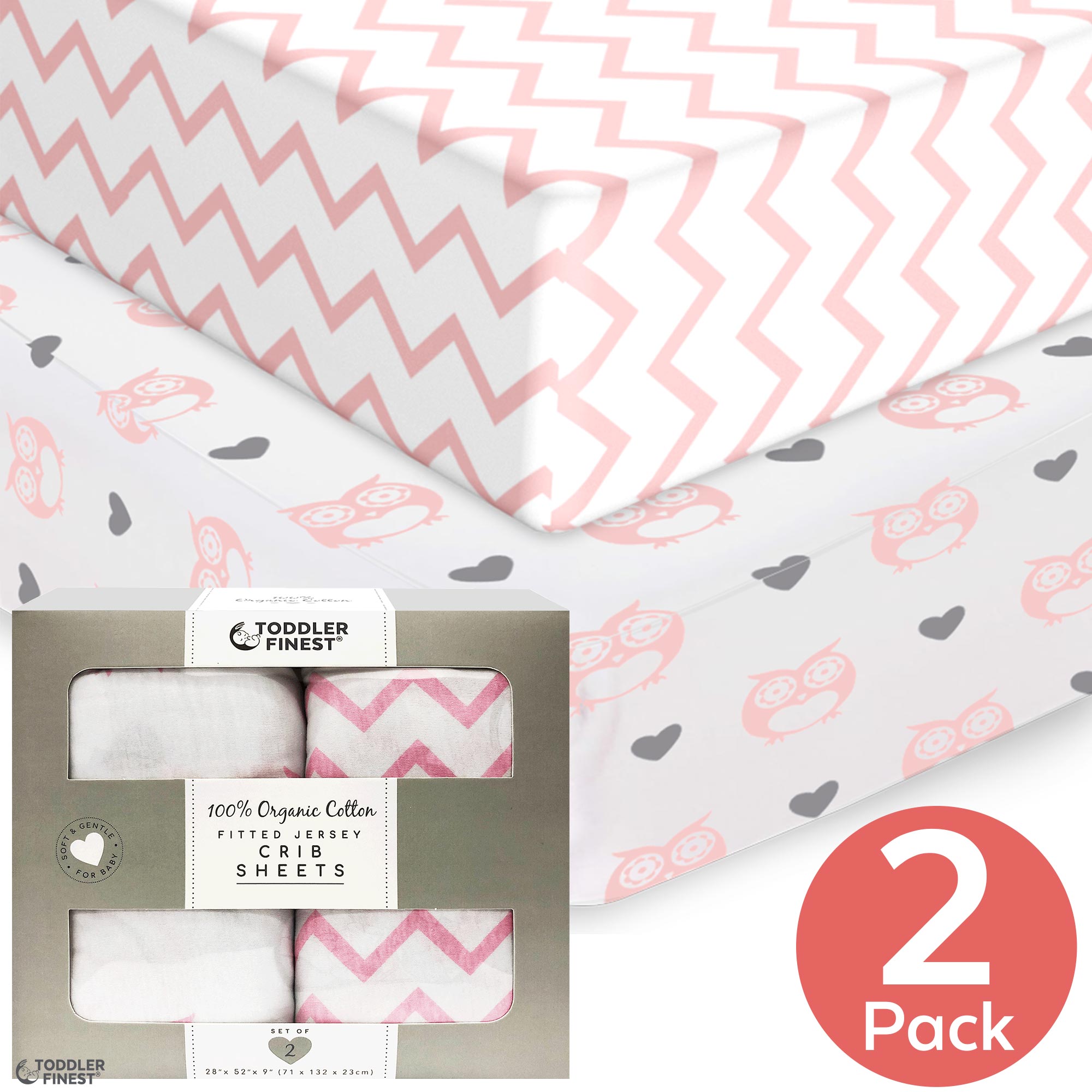 ❤️Get 20% Off❤️ Fitted Crib Cot Mattress Sheets – 100% Organic Cotton  Jersey Knit